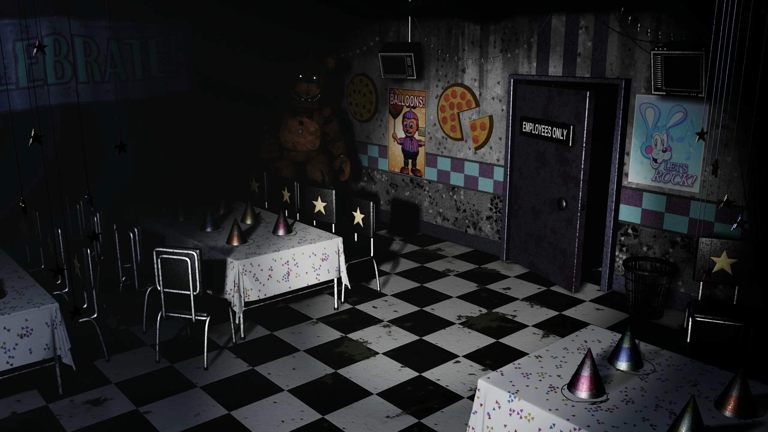 ФНАФ 1 пати рум. ФНАФ 2 пати рум 2. Fnaf2 Cameras partyroom. Комната ФНАФ 1.