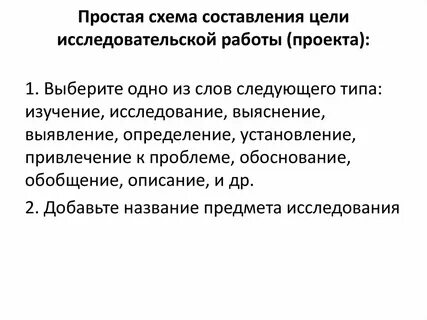 Цель написания слова