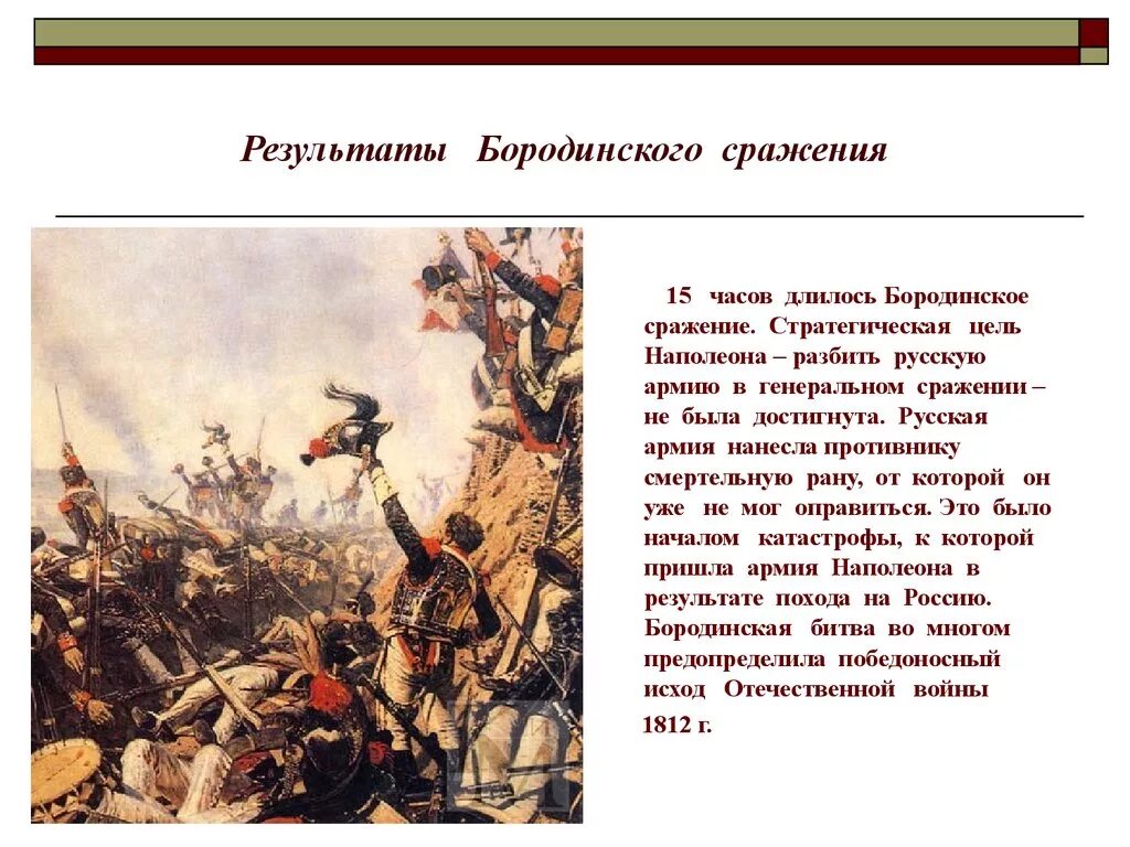 Укажите название и автора картины бородинское сражение. Сообщение о Бородинской битве 1812 года. Бородинское сражение 1812 кратко причины. Историческая справка о войне 1812 года Бородино. Бородино сражение 1812 цель Наполеона.