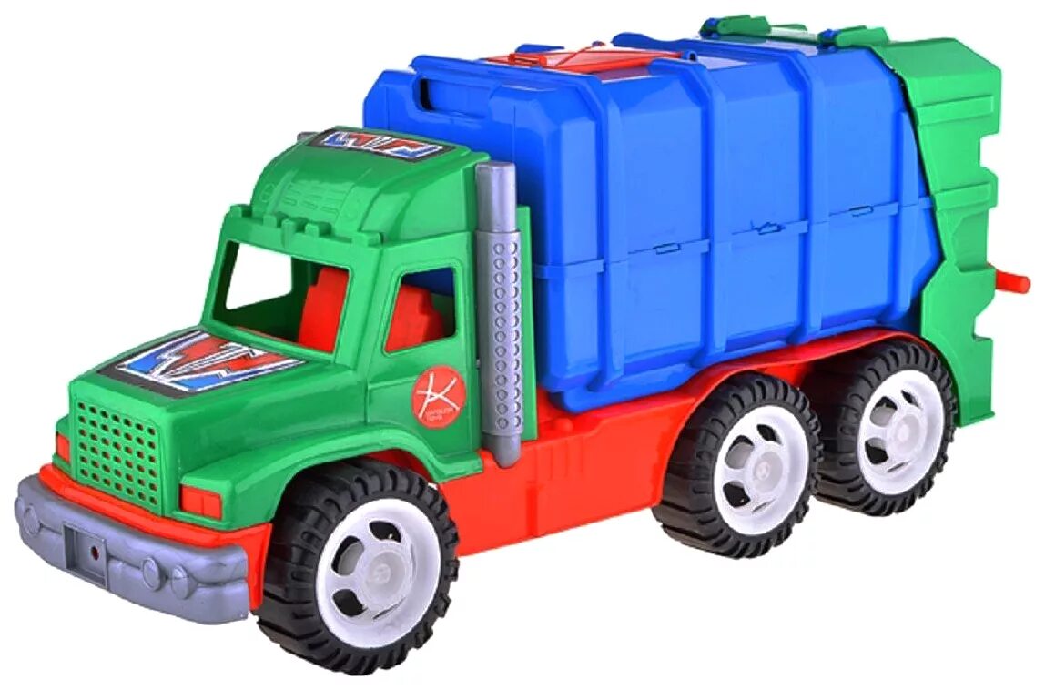 Мусоровоз Karolina Toys профи (40-0050) 64 см. Мусоровоз Технопарк 2211-1r 19 см. Мусоровоз Wader КОНСТРАК коммунальный (44846) 29 см. Малыш мусоровоз