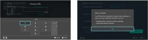 Parental control settings