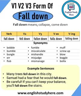 Fall глагол 3