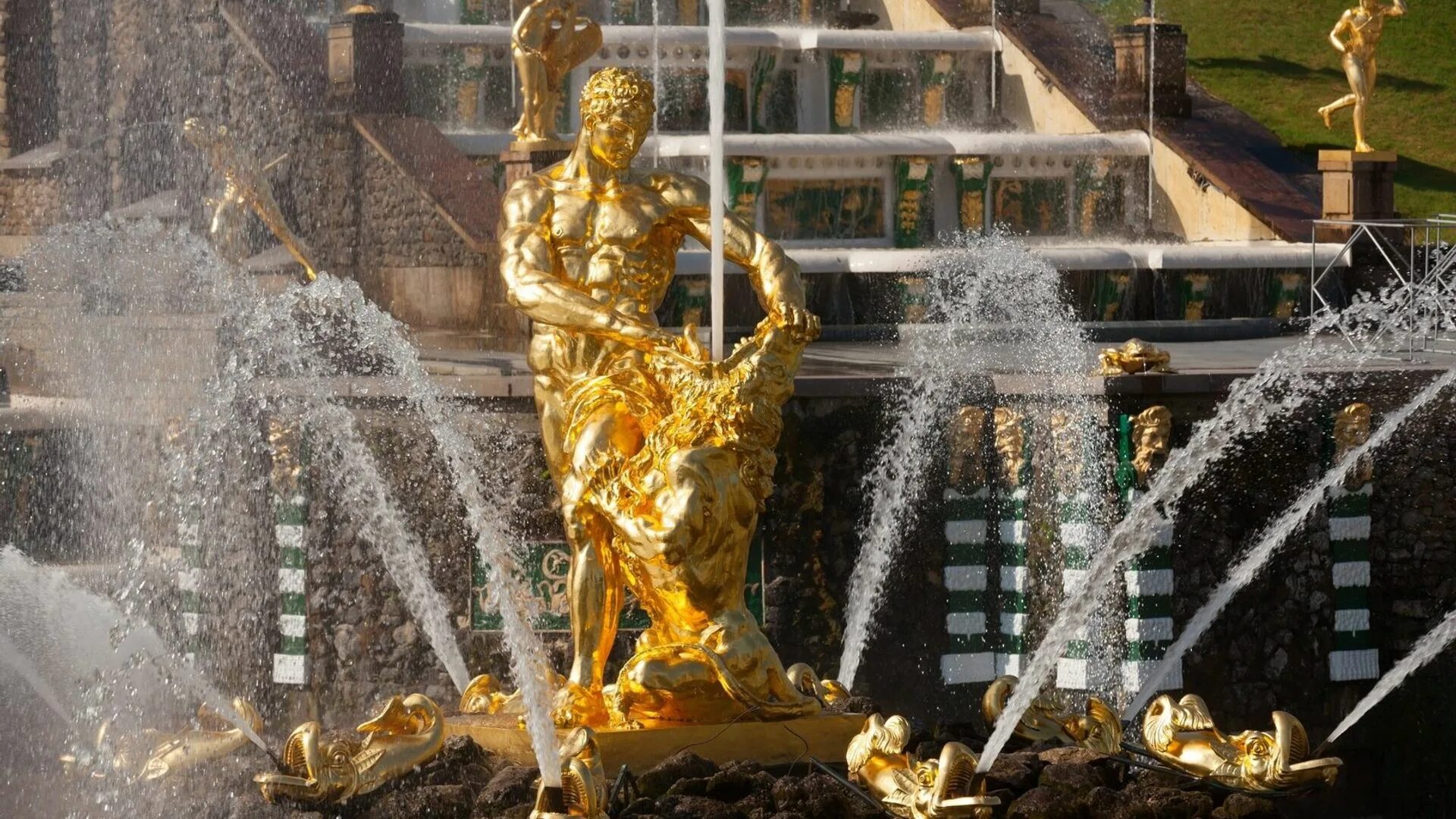 Сампсон Петродворец фонтан.