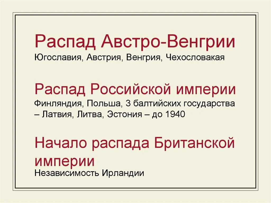 Распад венгрии