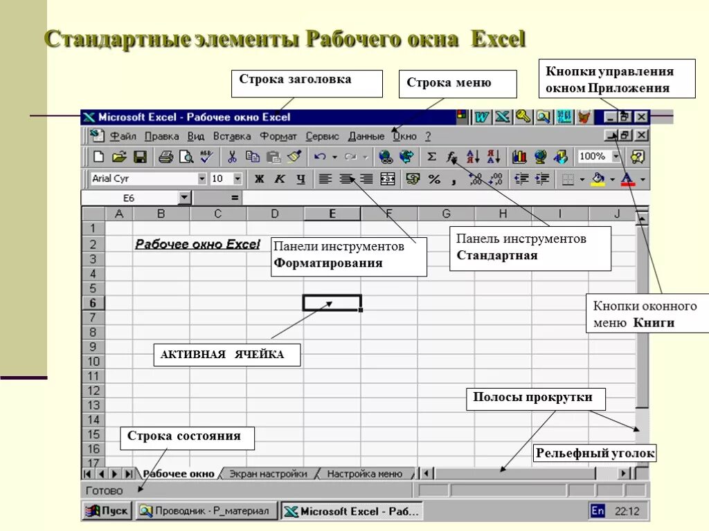 Элементы рабочей области. Элементы рабочего окна excel. Элементы рабочего окна Майкрософт эксель. Основные элементы окна MS excel 2010. Основные элементы рабочего окна MS excel.