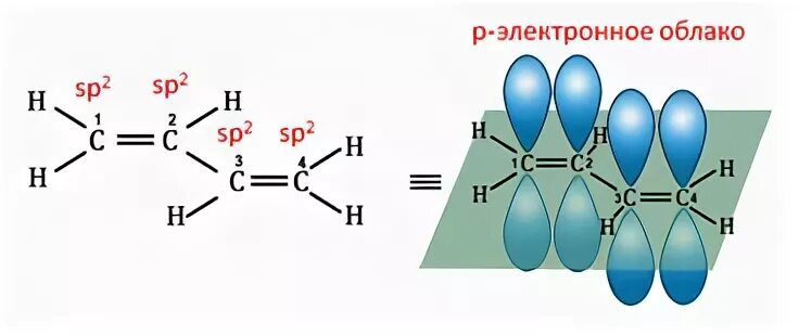Бутадиен 1 2 гибридизация