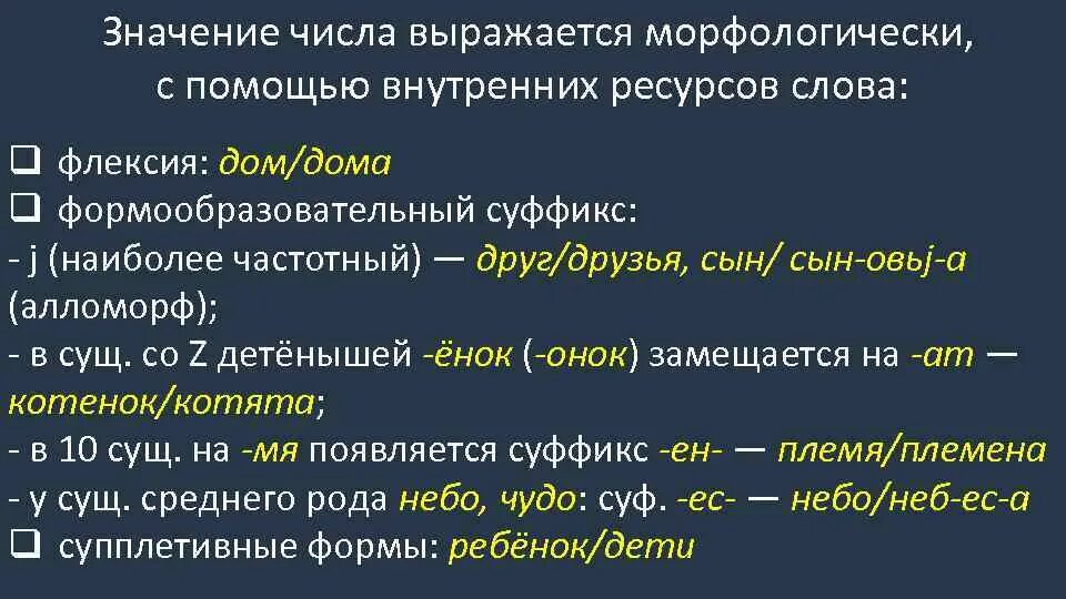 Алломорфы суффикса к. Алломорф примеры. Флексии существительных. Род по флексии.