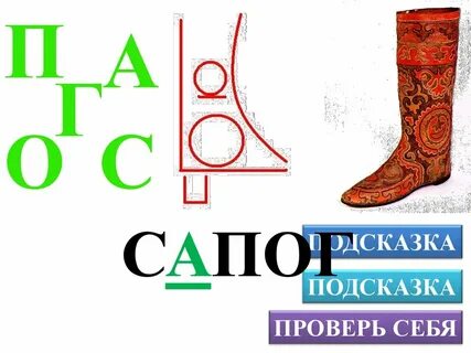 Корень слова сапожки