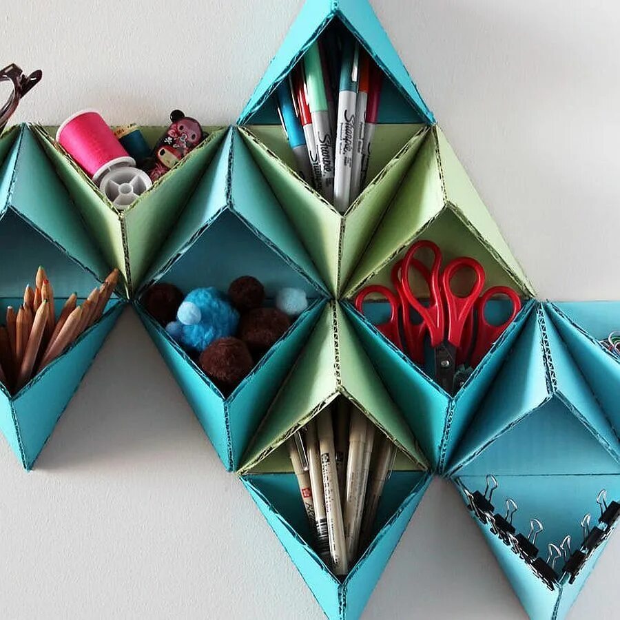 Оригами в интерьере. Оригами органайзер. Оригами идеи для интерьера. Оригами в интерьере своими руками.