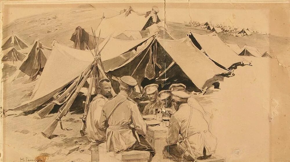 Самокиша 4 авиценна. Палаточный военный лагерь 1812. Военный лагерь 18 века. Бивуак 18 век. Военный бивуак.