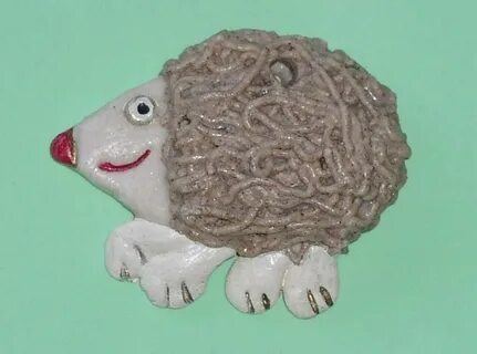 Ежик из соленого теста