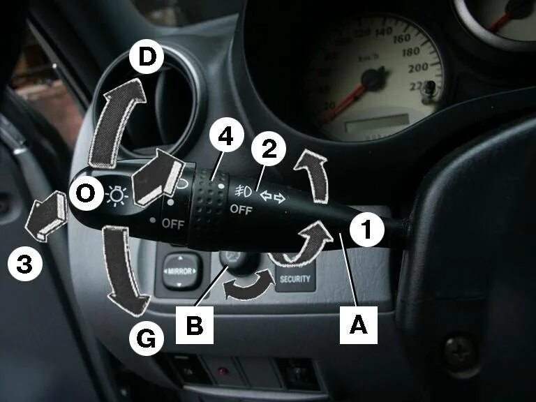 Как включить свет фар. Переключатель света Тойота рав 4. Переключатель Дальний Ближний свет Солярис. Переключатель ближнего света фар Тойота. Рычаг включения поворотников Тойота рав4.