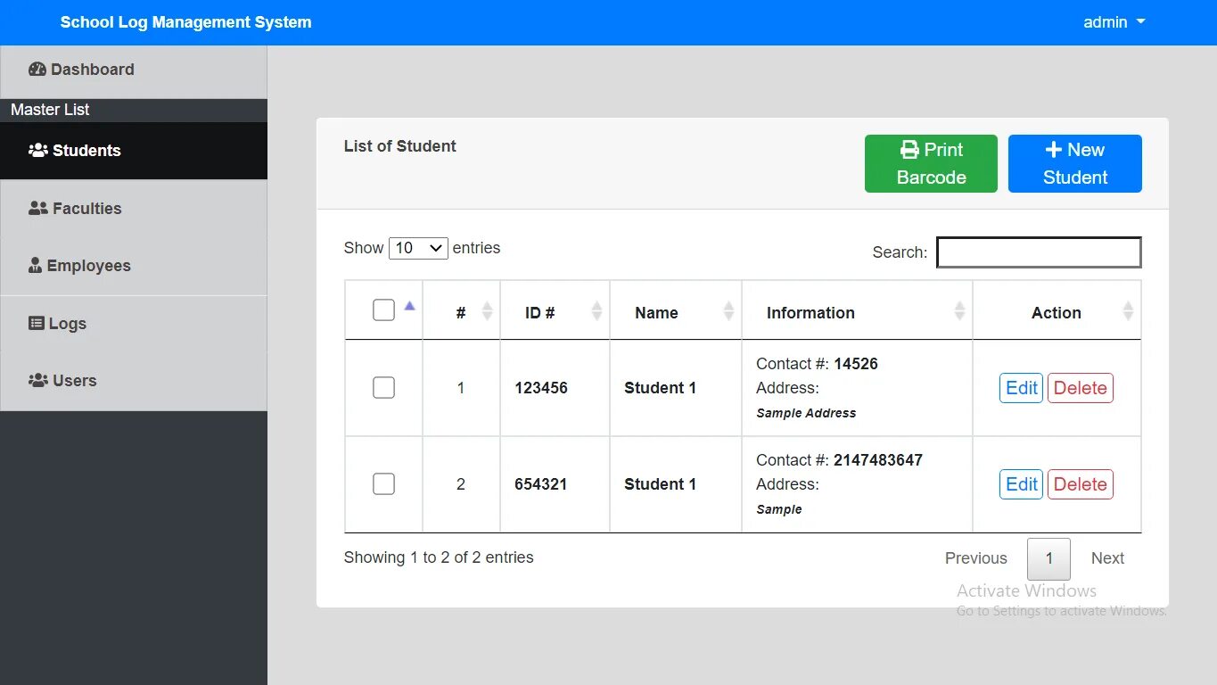 Php mysql having. Скул лог. log management. attendance management system mysql.