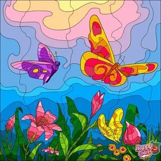 Happy colorful