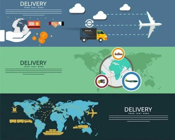 Delivery methods. Доставка баннер. flat design banner. delivery methods design. примеры баннеров доставки по россии инфографика.