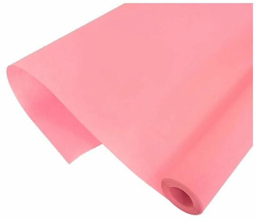 Пергамент флористический розовый / рулон / 50 см*10 м. Оберточная бумага розовая. Пергамент флористический. Розовая бумага в рулоне.