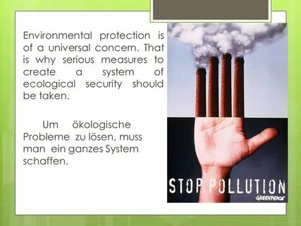 Why people worry about environmental