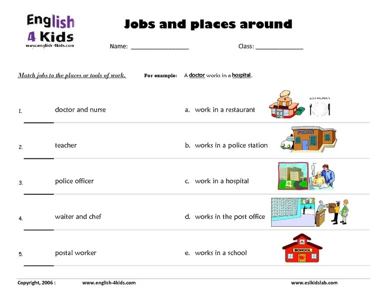 Where is your job. Jobs and places of work упражнения. jobs description for kids. places and jobs worksheets. jobs and places worksheets for kids.