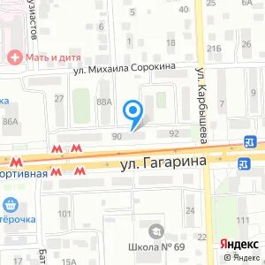 Карта самары гагарина