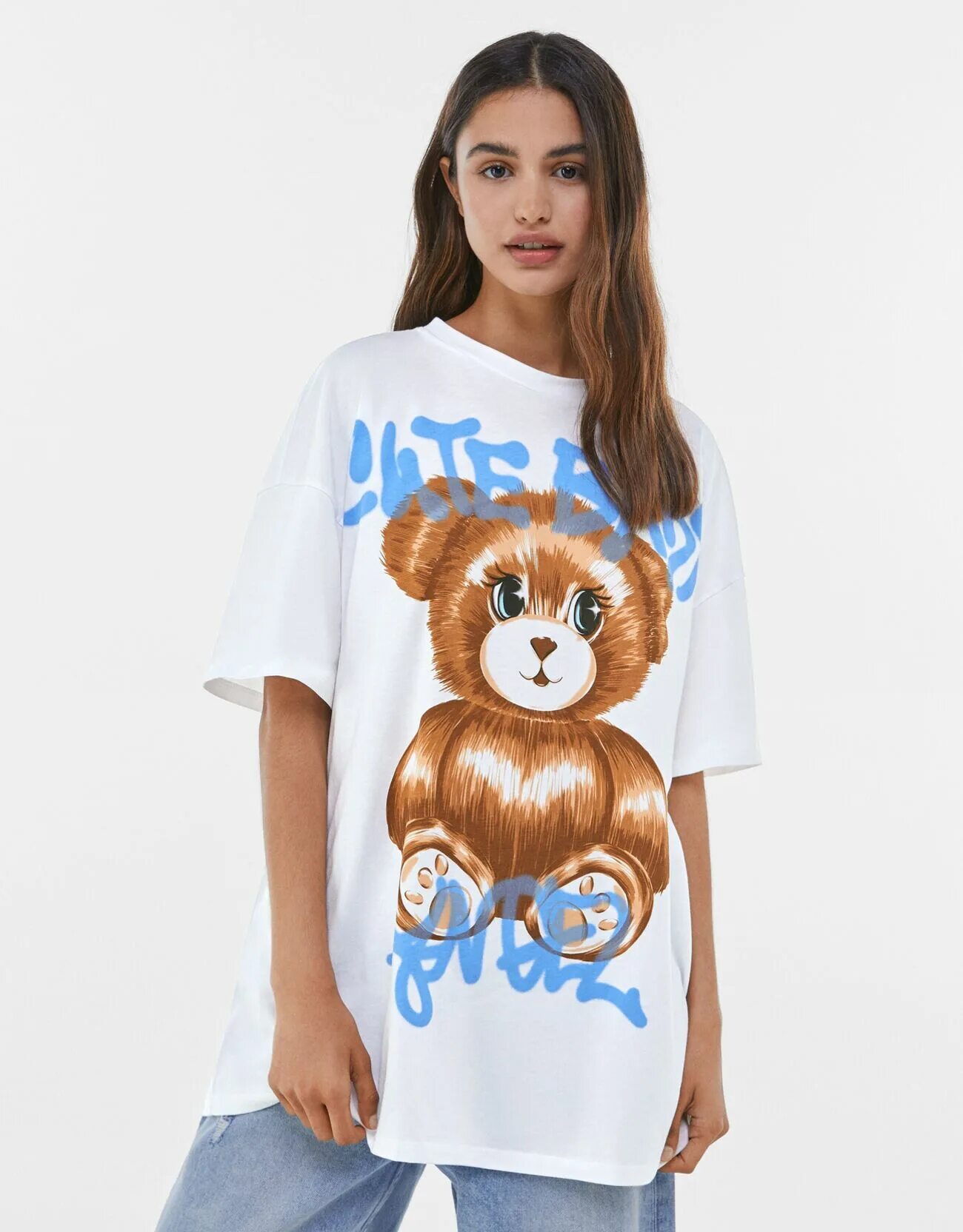 Футболка бершка cute Baby. Бершка футболка с мишкой. Футболка бершка с медведем. Bershka футболка.