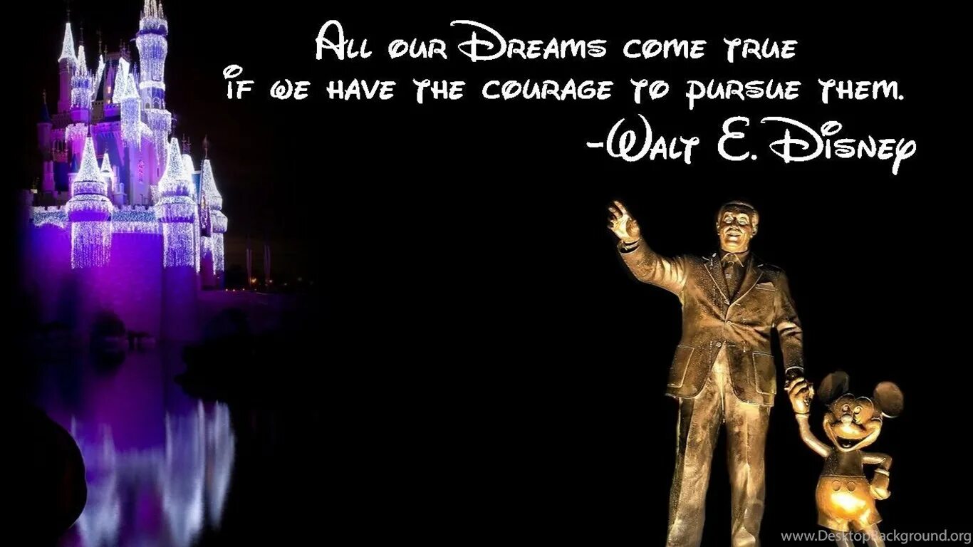 Have Courage. Walt Disney quotations. Уолт Дисней цитаты про успех. Dreams come true.