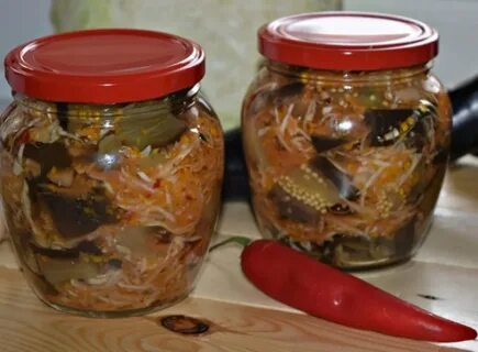 Баклажаны с мясом на зиму