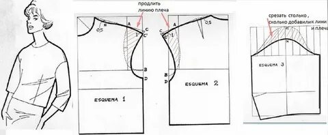 Выкройка плечевого