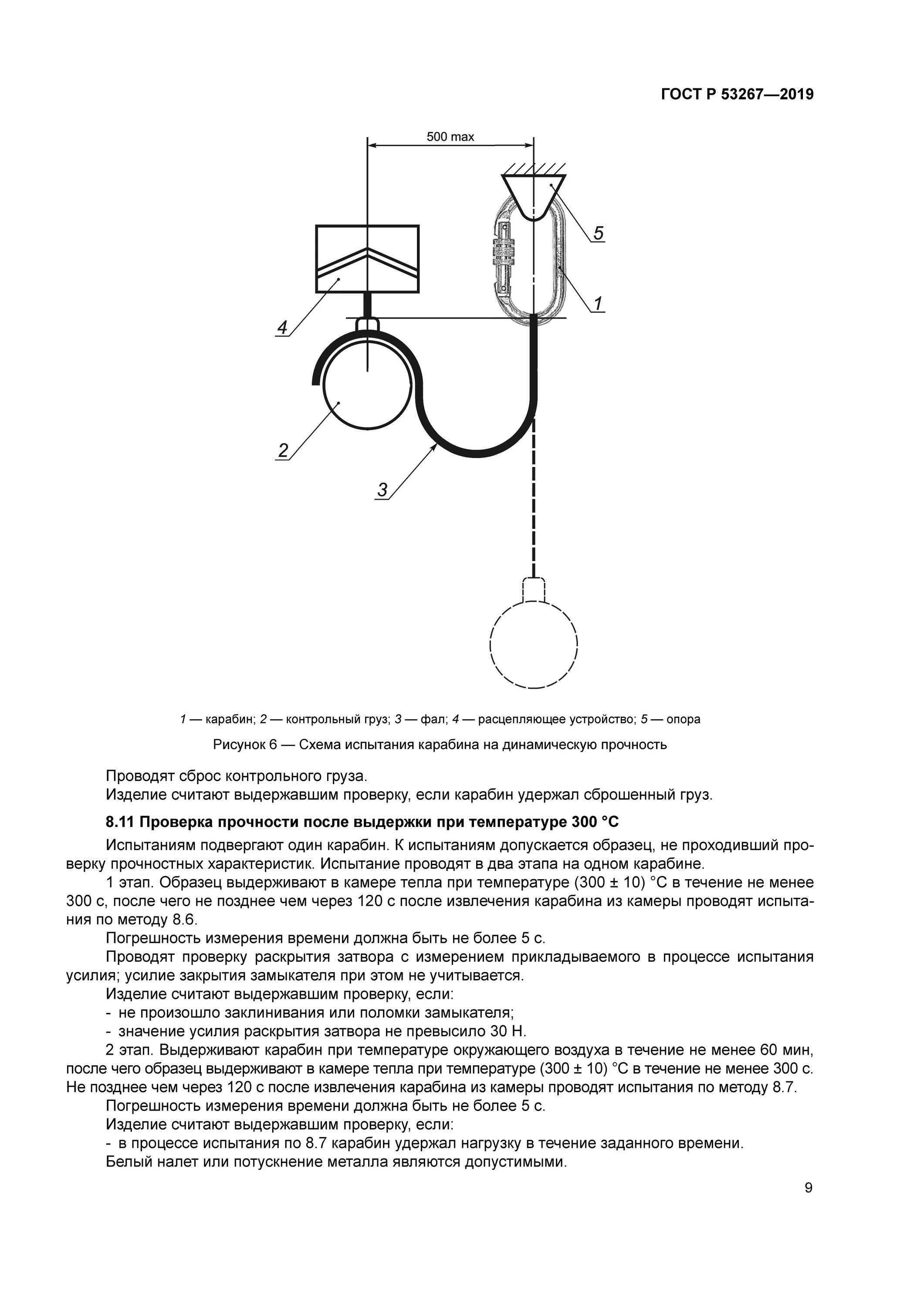 Карабин пожарный ГОСТ Р 53267-2019. Испытание пояса пожарного с карабином нагрузка время. Схема испытания пояс пожарный. Карабин пожарный ГОСТ Р 53267-2009.