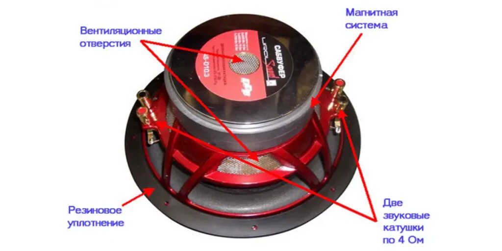 Динамики 2 почему. Динамик сабвуфера 2 катушки. Динамик саба 1 ом 2 катушки. Катушки 4+4 в 2 Ома. Динамик с двумя катушками 4+4 Ома.