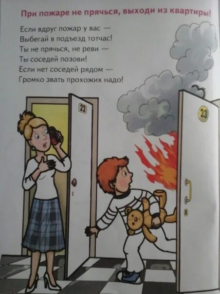 Рассказ запертые двери 4. Сообщить соседям о пожаре. Пожар у соседей. Закрыть дверь при пожаре. Выбегать из помещения при пожаре.