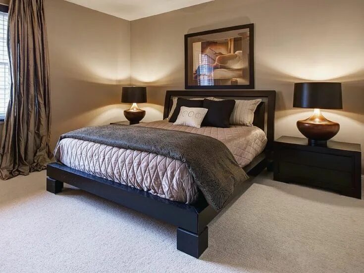 Couleur de chambre moderne - le marron apporte le confort Идеи домашнего декора,