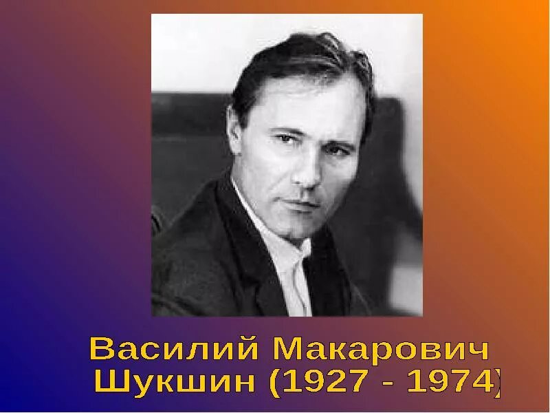 Режиссер в м шукшин. Портрет Шукшина Василия Макаровича.