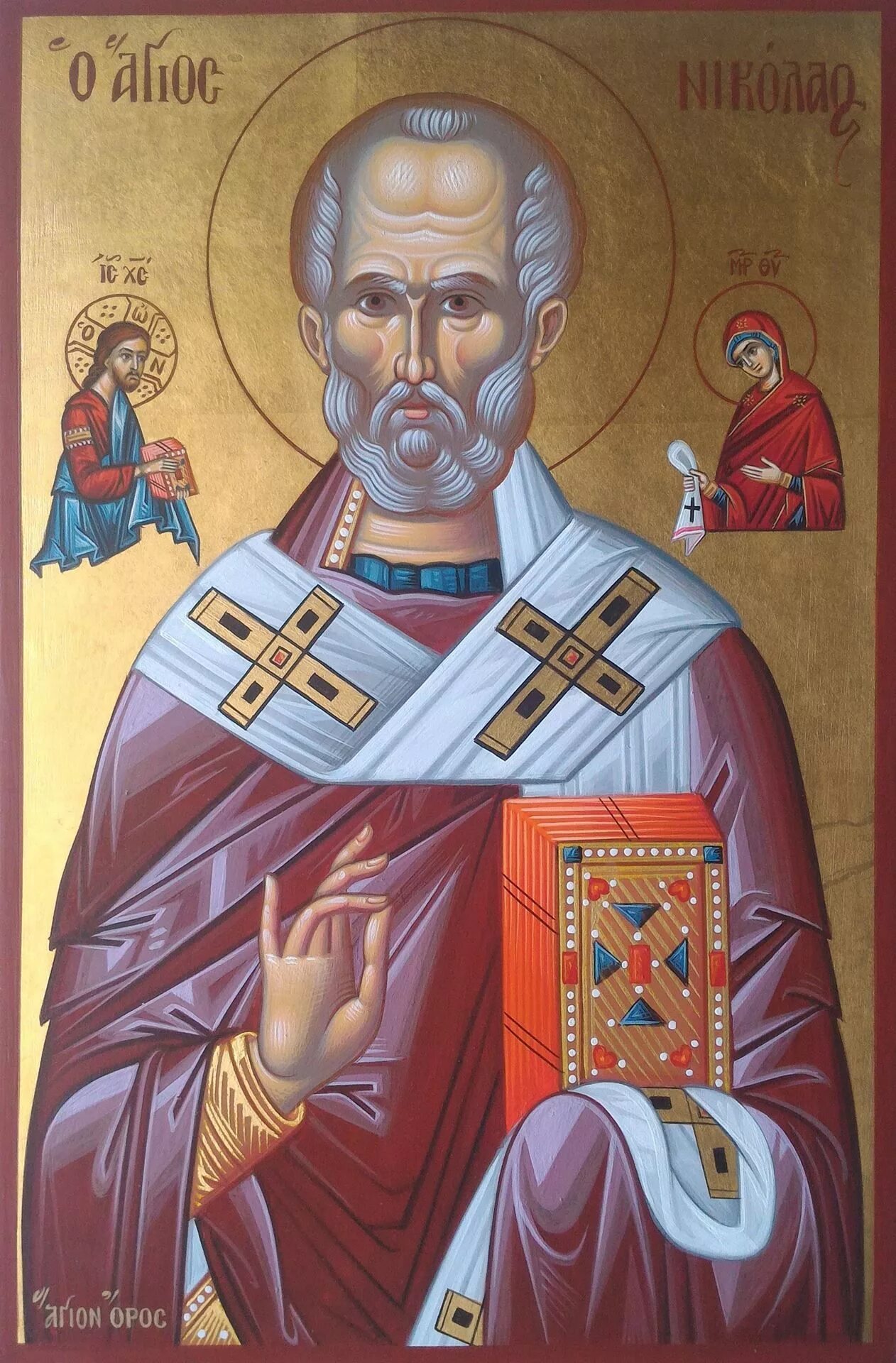 Икона Николая Чудотворца. Греческая икона Николая Чудотворца. Saint nicholas