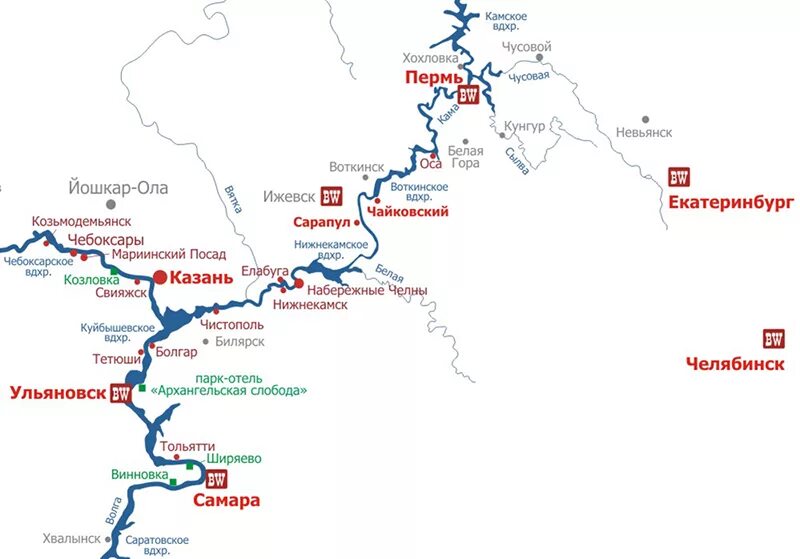 Туту пермь. Пермь Казань по реке карта. Самара Казань по Волге маршрут. Маршрут речного круиза Пермь-Казань. Чебоксары Казань Речной маршрут.