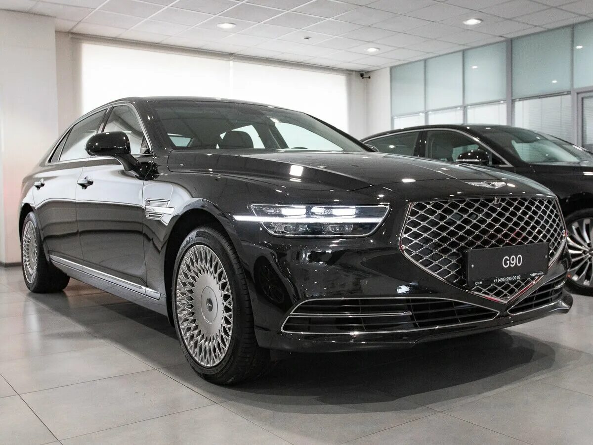 Genesis g90 l 2019. Genesis g90 2019. Genesis g90 черный. Hyundai Genesis g90 2019. Генезис купить спб