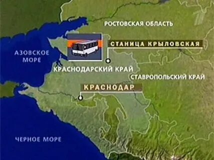 Станица крыловская краснодарский край на карте