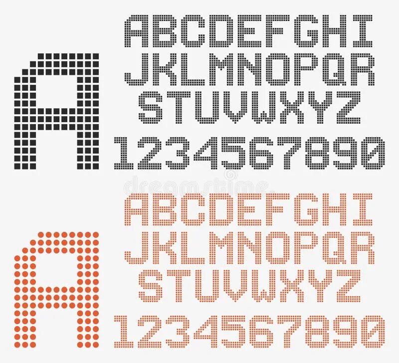 Dot font