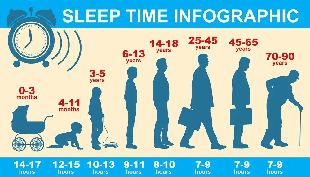 Сколько должен пройти. Сон инфографика. Нужно спать инфографика. Сколько нужно спать. Инфографика человек спит.