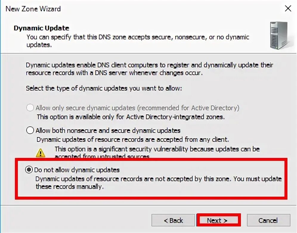Dynamic updates. Dynamic updates