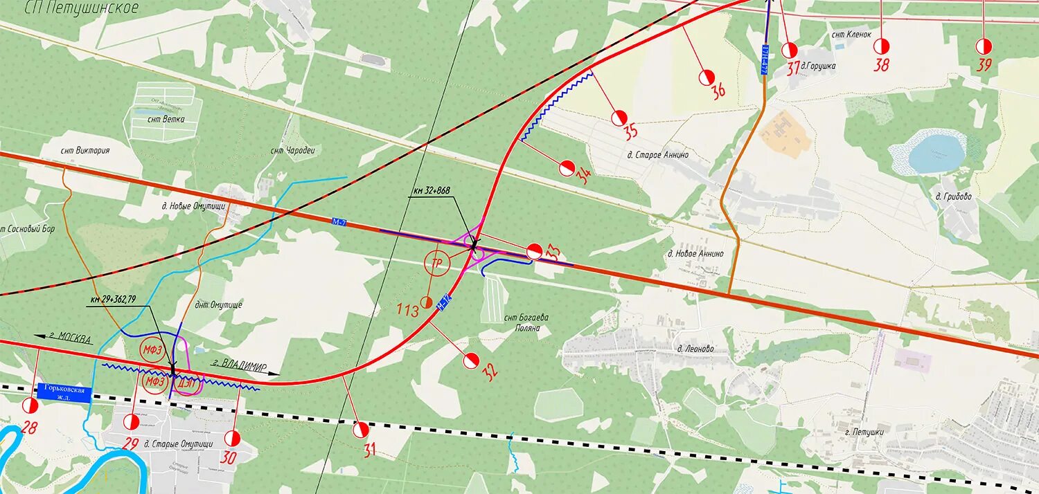 Карта владимира дороги. М12 трасса на карте Владимирской области Петушинский район. Проект трассы м12 во Владимирской области. М12 трасса во Владимирской области. Карта дороги м12 во Владимирской области.