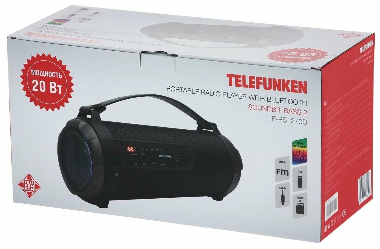 Портативная колонка telefunken. Магнитола Telefunken TF-ps1270b. Колонка Телефункен TF-ps1270b. Аудиосистема портативная Telefunken TF ps1227b. Магнитола Telefunken TF-ps1271b.