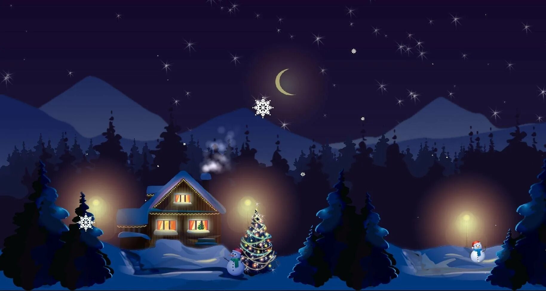 Ночь рождеством картинки. Новогодняя ночь. Рождественская ночь. Зима ночь новый год. Сказочная Новогодняя ночь.
