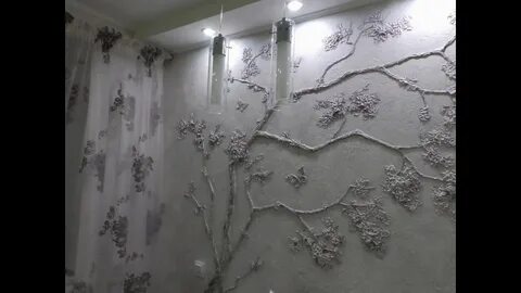 Барельеф на стенах из шпаклевки