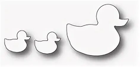 Уточка шаблон для вырезания Duck-Shaped Applique Template for Quilting and Crafts