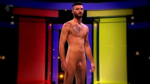 Naked men on television.