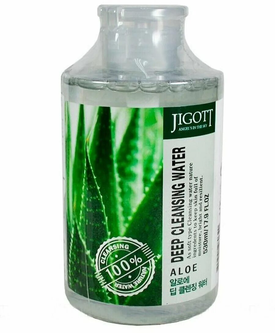 Водный алоэ. [Jigott] жидкость для снятия макияжа алоэ Aloe Deep Cleansing Water, 530 мл. Jigott вода очищающая с экстрактом алоэ Deep Cleansing Water Aloe. Aloe Centella, 500 мл. Jigott жидкость для снятия макияжа экстракт огурца cucumber Deep Cleansing Water, 530 мл.