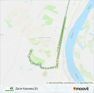Маршрут автобуса 45 в казани с остановками
