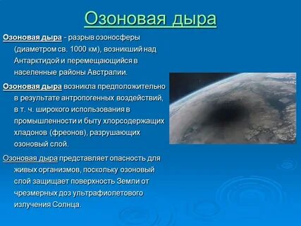 Появление озоновых