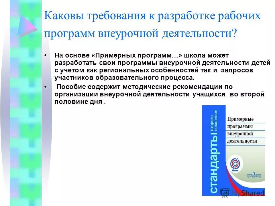 Рабочая программа школа 9. Программа внеурочной деятельности. Реализуемая программа внеурочной деятельности. Требования к разработке программ внеурочной деятельности. Внеурочная программа по ФГОС.