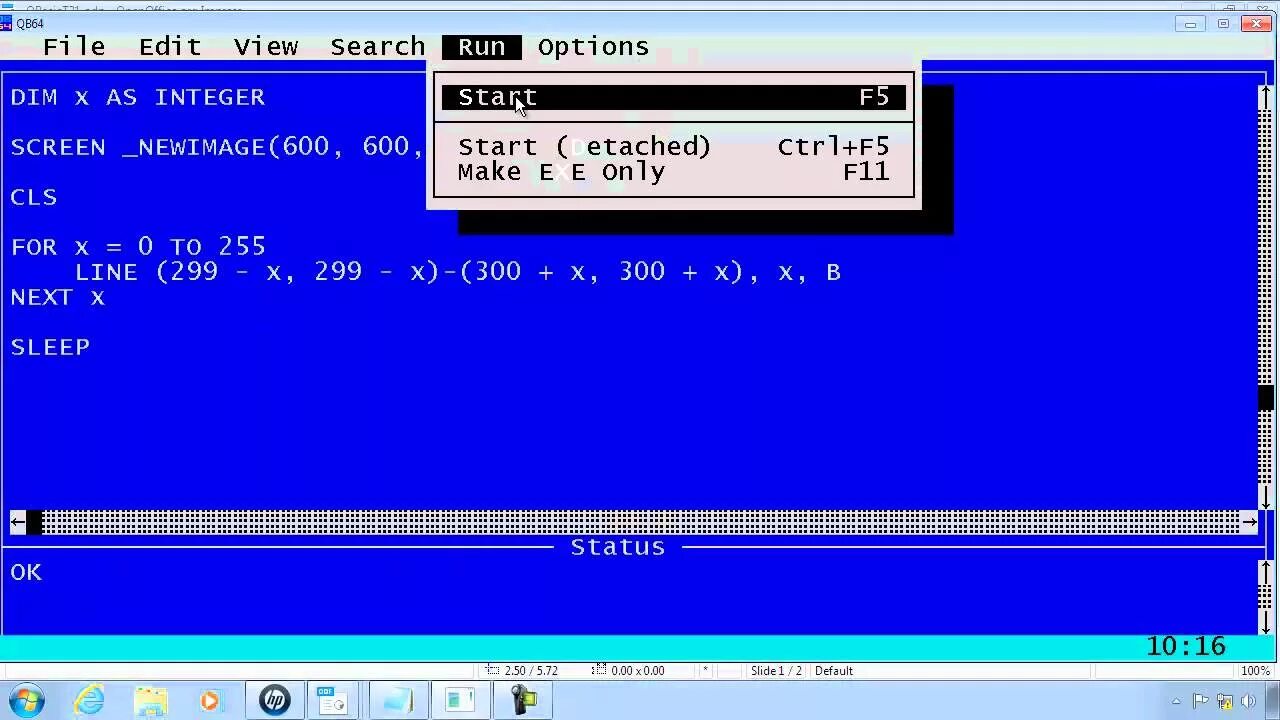 QUICKBASIC 4.5. Программы на QBASIC. Basic 64 программы. Программирование Visual Basic. Напечатать на бейсик программу
